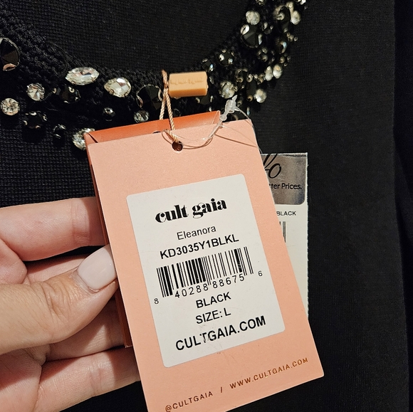 Cult Gaia Eleanora Crystal Embellished Dress NWT Size L - Picture 4 of 7